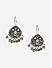 Women Oxidised silver Plated Baby Pink Drops Earrings