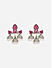 Women Purple & Silver Plated Jhumkas Earrings