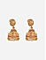 Women Gold Plated Peacock Temple Jhumkas Earrings