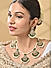 Women Green Kundan Pearl Choker Necklace & Earrings Set