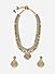 Women White Pearl Statement Bridal Necklace & Earrings Set