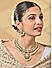 Women White & Gold Pearl Wedding Kundan Choker Necklace & Earrings Set