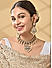 Women Gold  Pearl Wedding Choker Necklace & Earrings Set