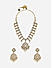 Women Gold  Pearl Wedding Choker Necklace & Earrings Set