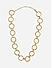 Women Gold Plated Circular Link Minimal Choker Necklace