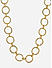 Women Gold Plated Circular Link Minimal Choker Necklace