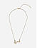 Women Gold Casual Bufferfly Studded Minimal Choker Necklace