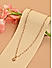 Women Gold Casual Heart Lock Minimal Charm Link Necklace