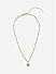 Women Gold Casual Heart Lock Minimal Charm Link Necklace