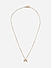 Women Gold Casual Bow Minimal Charm Necklace