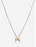 Women Gold Casual Bow Minimal Charm Necklace