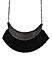 Silver and Black Tasselled Necklace For Women