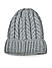 Winter Time Grey Pearl Embellished Winter  Beanie  Cap For Women