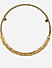 Gold -Toned Party Molten Beaded Choker Necklace