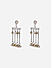 Gold and Silver Plated  Ghunghroo Double Layered Beaded Long Drop & Dangler Earrings