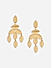 Brass Gold-Plated Leaf Shaped  Drop & Dangler Earrings