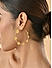 Brass Gold-Plated Multi Dots Circular  Hoop Earrings