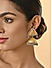 Gold & Silver -Toned Bridal Teardrop Floral Pearl Muhuratam  Jhumkas Earrings