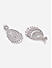 Premium 14k Rhodium-Plated AAA American Diamond Chandbali Earrings