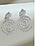 Premium  14k Rhodium-Plated AAA American Diamond Chandbali Earrings