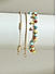 Set of 3 Vibrant multi-colored beaded layered Beach vacation Casual Anklets