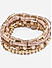 Set of 8 Baby pink Beads Multi Strands Casual Bracelets