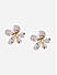 Mixed Metal Party Floral Stud Earrings