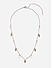 Gold-Toned Party Heart Charms With Pearls Drops Choker Necklace