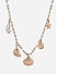 Gold-Toned Starfish and Shell Beach Charms Choker Necklace