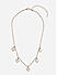 Gold-toned Party White Enamelled Star charms Choker Necklace