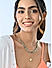 Gold-toned Beach TurQ Beaded 3 layered Necklace