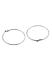 Toniq Silver Oversized Trendy Hoop Earrings for women