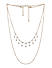 Toniq Shine Bright Gold  Dazzling Stone Embellished Layered Charm Necklace For Women
