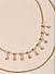 Toniq Shine Bright Gold  Dazzling Stone Embellished Layered Charm Necklace For Women