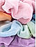 ToniQ Kids Set of 3 Pretty Pastel Rainbow Scrunchies for Girls