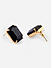 ToniQ Classic Gold Pllated Black Stone Jewellery Set for Women
