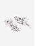 ToniQ Stylish Silver Plated American Dimond Floral Jewelry Set for Women