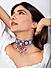 ToniQ Stylish Multi Colored Mirrow Work Beaded Choker Necklace for Women