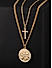 The Bro Code Gold Plated Double Layer Cross Necklace For Men
