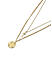 The Bro Code Gold Plated Double Layer Cross Necklace For Men