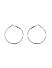 ToniQ Stylish Silver Plated Set of 3 Hoop Earrings For Women