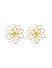 ToniQ Stylish Gold Plated Statement Floral Stud Earings For Women