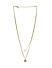 Toniq Stylish Gold Plated Floral & Pearl Layered Necklace For Women