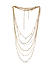 ToniQ Stylish Set of 6 Gold Plated Pearl & CZ Stone Studded Necklace For Women
