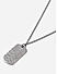 The Bro Code Black Dog Tag Charm Cuban link Chain Necklace for Men