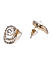 Stones Gold Plated Stud Earring