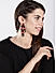 Red and Black Quirky Drop Earrings