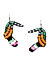 Multicolor Parrot Stud Earrings