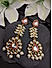 Ethnic Traditionl Kundan Studded Contemporary Drop Earrings For Women