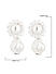 Toniq Classic Gold Plated White Pearl Drop Earring For Women